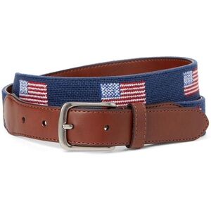 Tommy Bahama Patriotic American Flag USA Belt Size S
